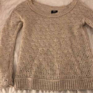 Cream knit sweater